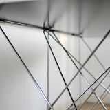 Max Sauze's "Dining Table" steel and glass, France, circa 1970