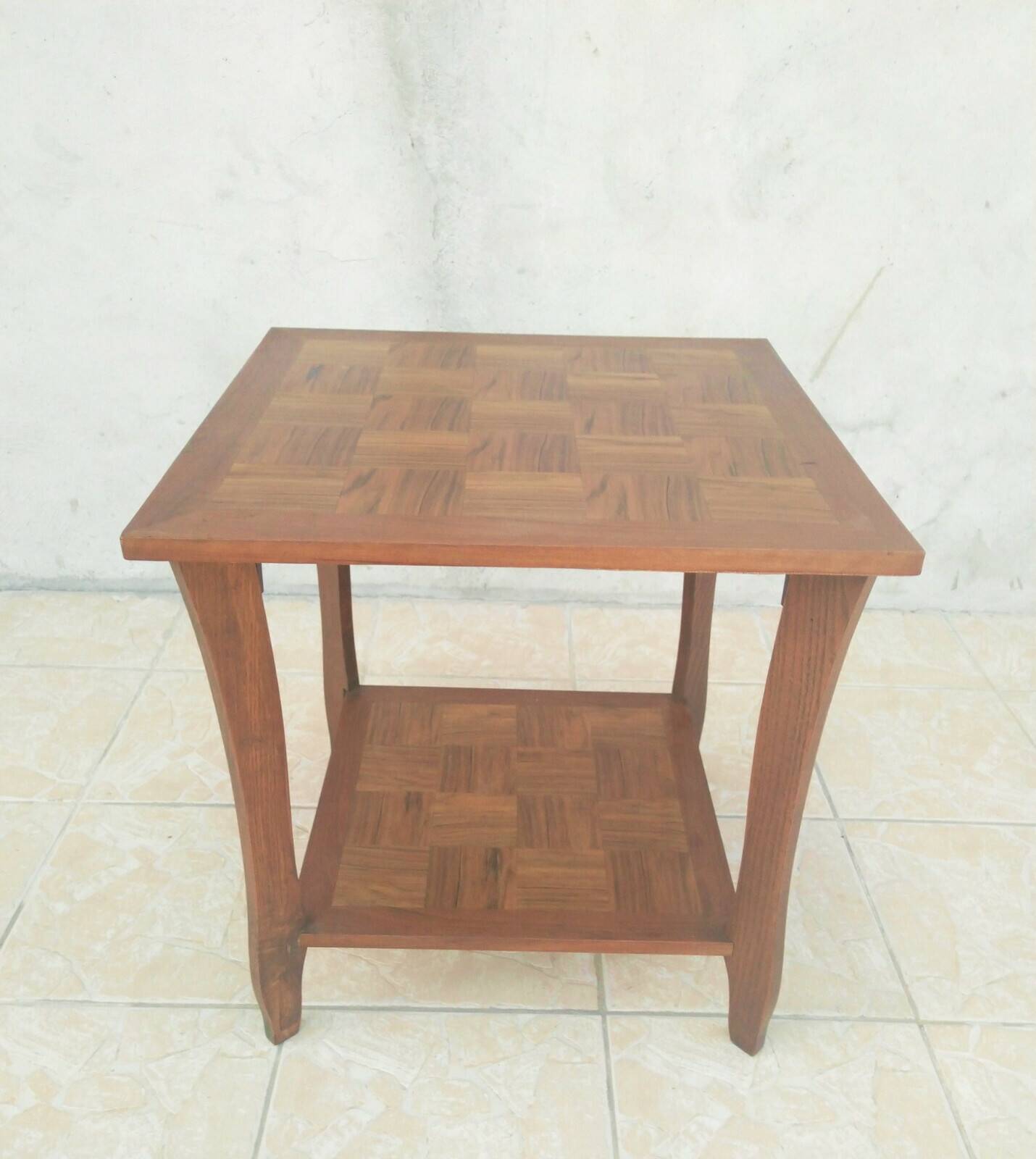 Vintage walnut side table