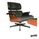 The Eames Lounge Chair, designed by Charles and Ray Eames, 1980s.