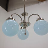Blue art deco chandelier, 1930s