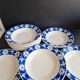 Set of 12 Badonvillier ceramic soup plates