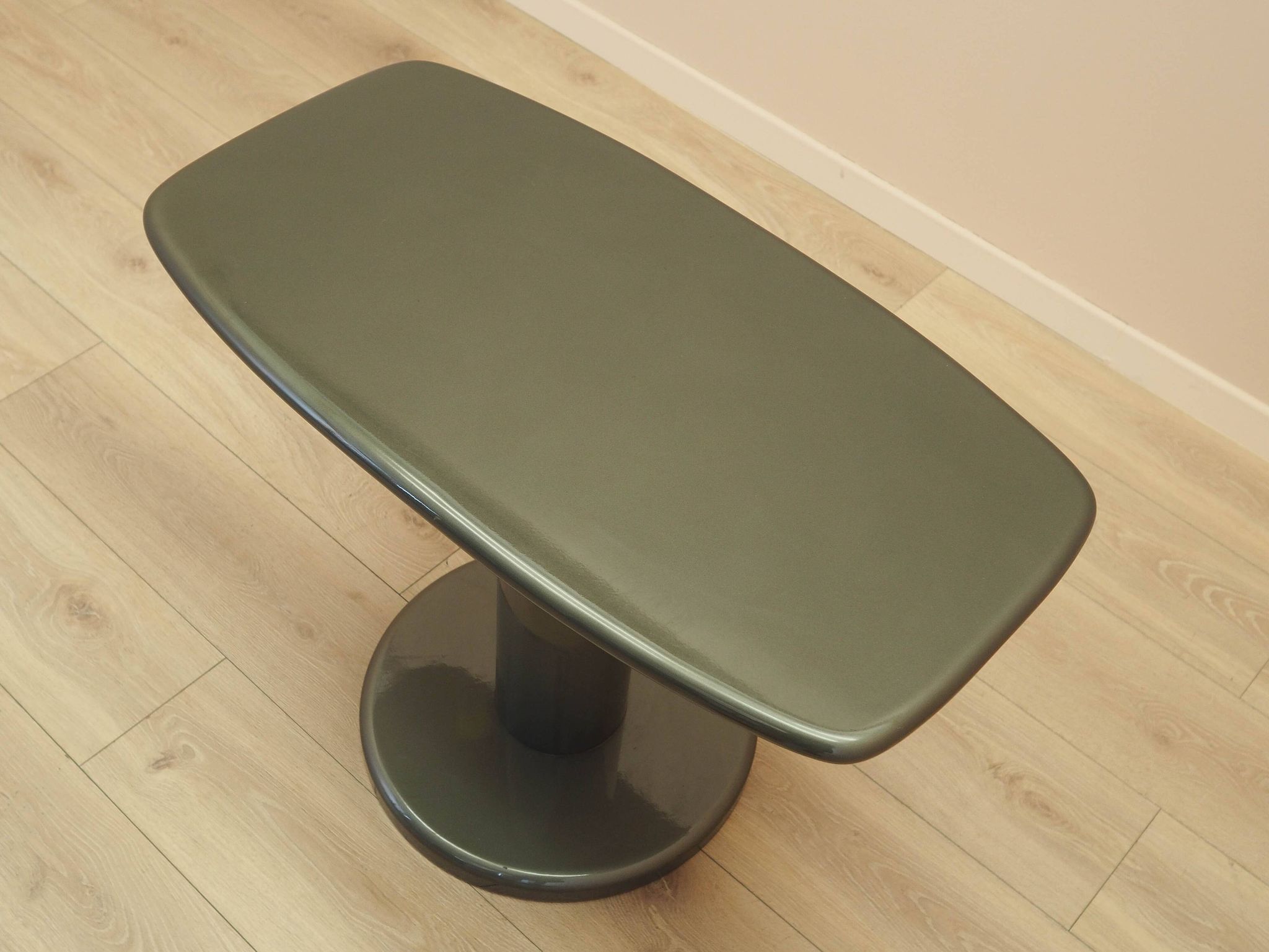 Grey coffee table, Italian design, 1970s, made in Italy