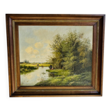 Huile sur toile gérard buysen (xix)