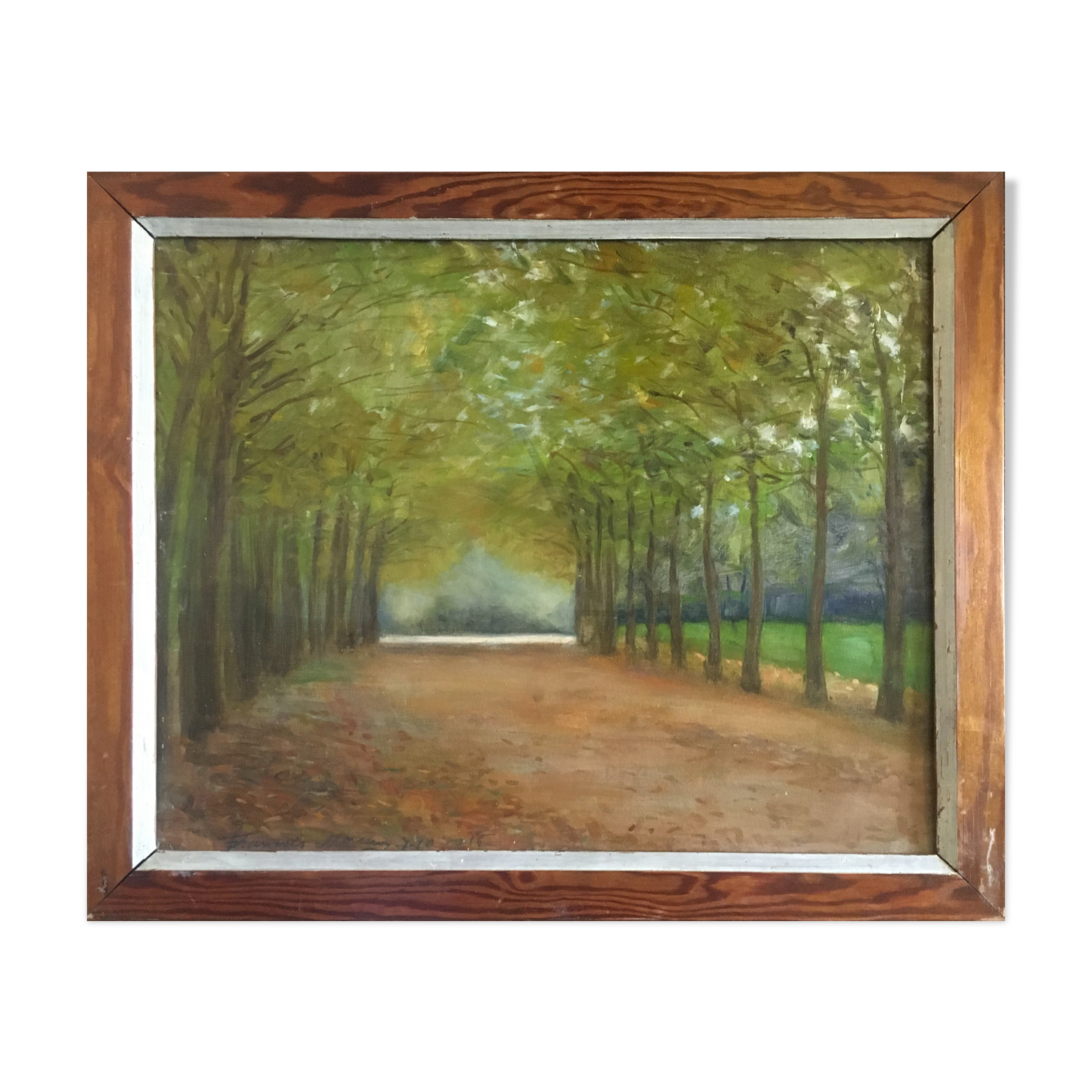 Impressionist Post-Impressionist Painting "Cavalier Alley" by François Moreau - 1914