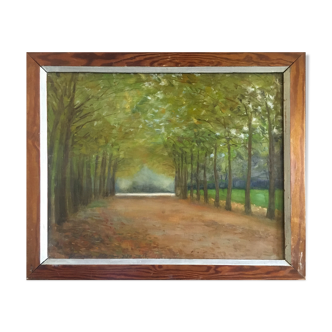 Impressionist Post-Impressionist Painting "Cavalier Alley" by François Moreau - 1914