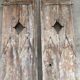Pair of large old doors in larch XIX