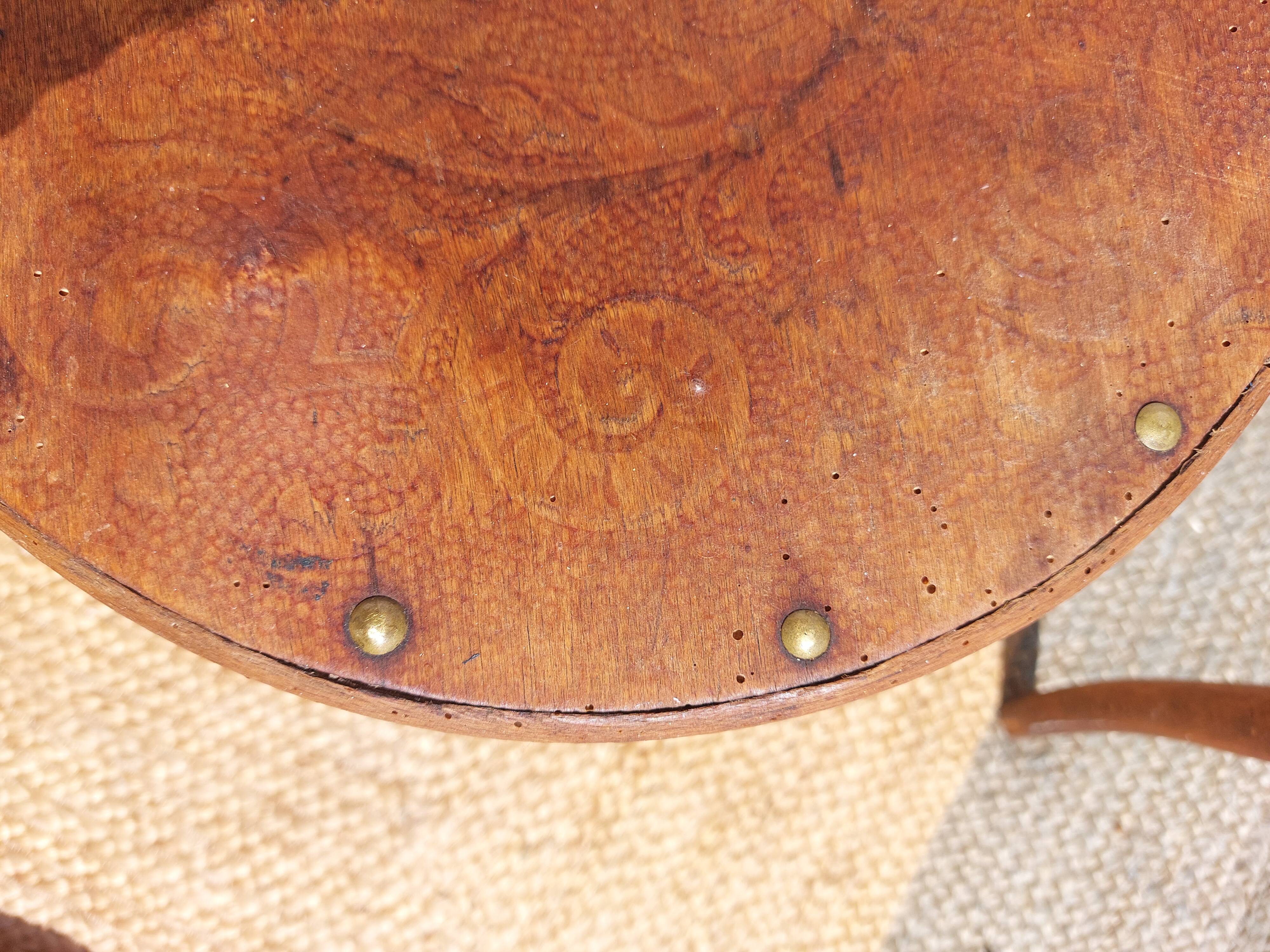 4 curved wooden bistro chairs