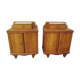 Massive chene and formica bedsides