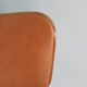 Bistro chair Baumann 1963 curved wood and skaï imitation leather caramel