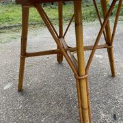 Table en rotin vintage