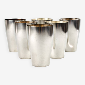 Set of 6 WMF Silver Cups from 30s / 40s, Vintage cocktail accessories