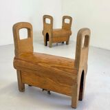 A pair of stools "pommel horse" 60s