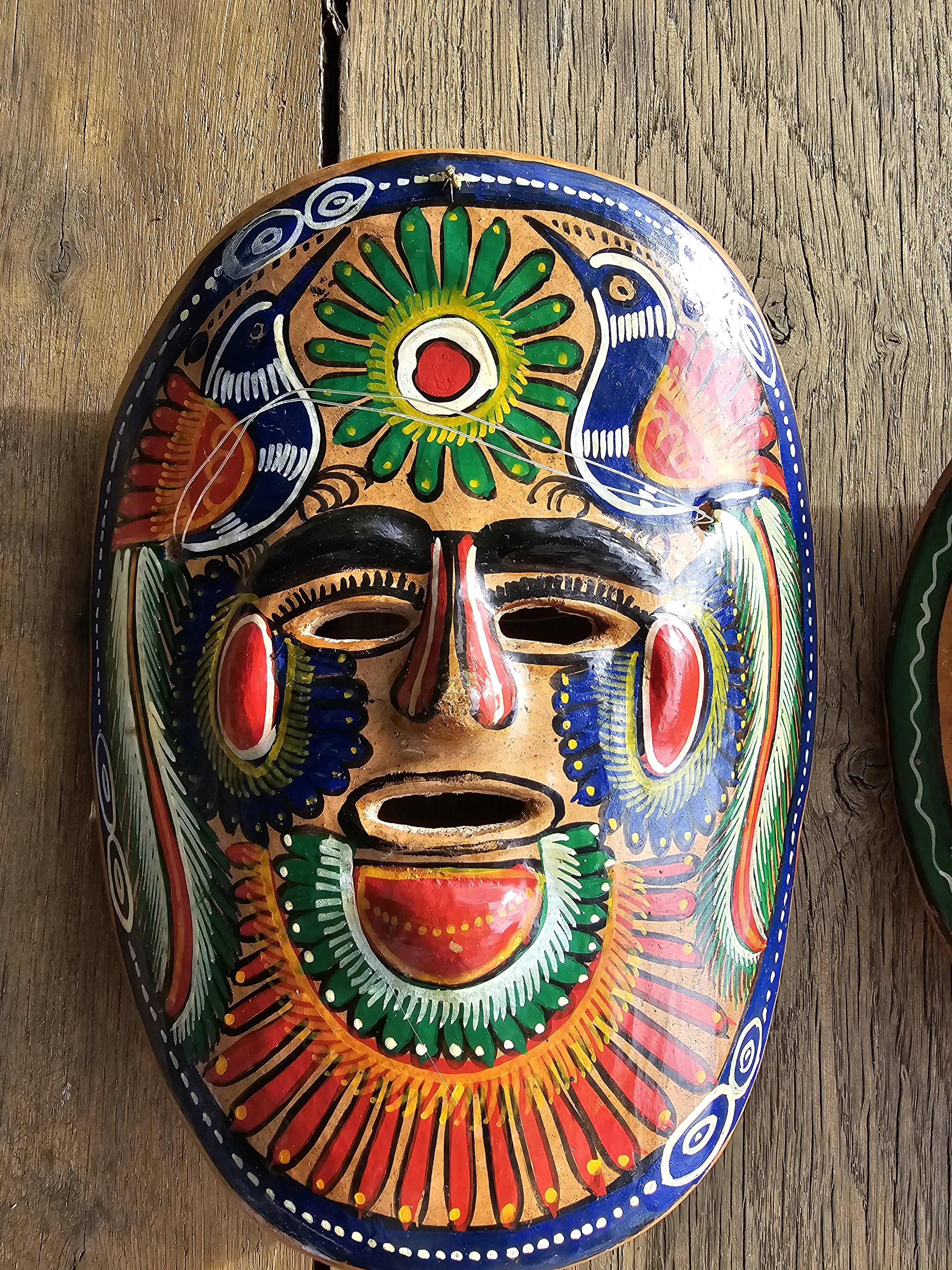 Mexican mask in terracotta