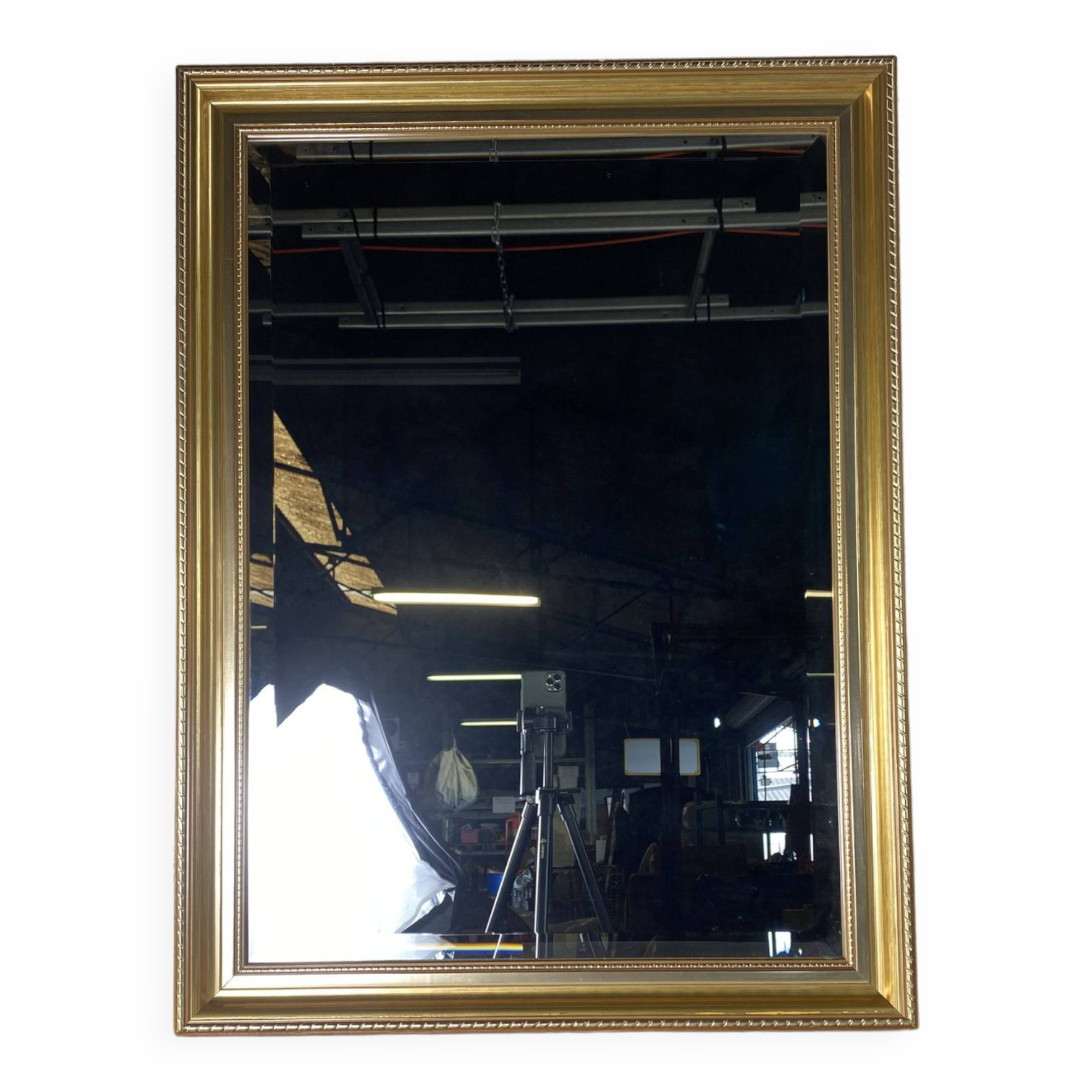 Gold Beveled Mirror