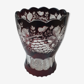 Vase cristal de boheme