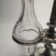 Christofle oil and vinegar server in crystal and silver metal