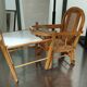Chaise haute enfant baumann bébé art deco 1950