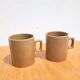 Set of 2 stoneware mugs from the 70s Brenne.
