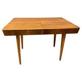 Table à manger réglable en noyer par Setona, années 1950, Tchécoslovaquie