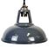 Lampe de plafond vintage industrielle peinte en gris, années 2000