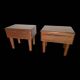 Pair of Scandinavian teak bedside tables from the 1960s.
