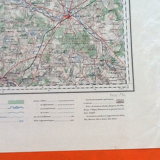 Châteauroux (Indre) Old Geographical Map drawn up, engraved, published...