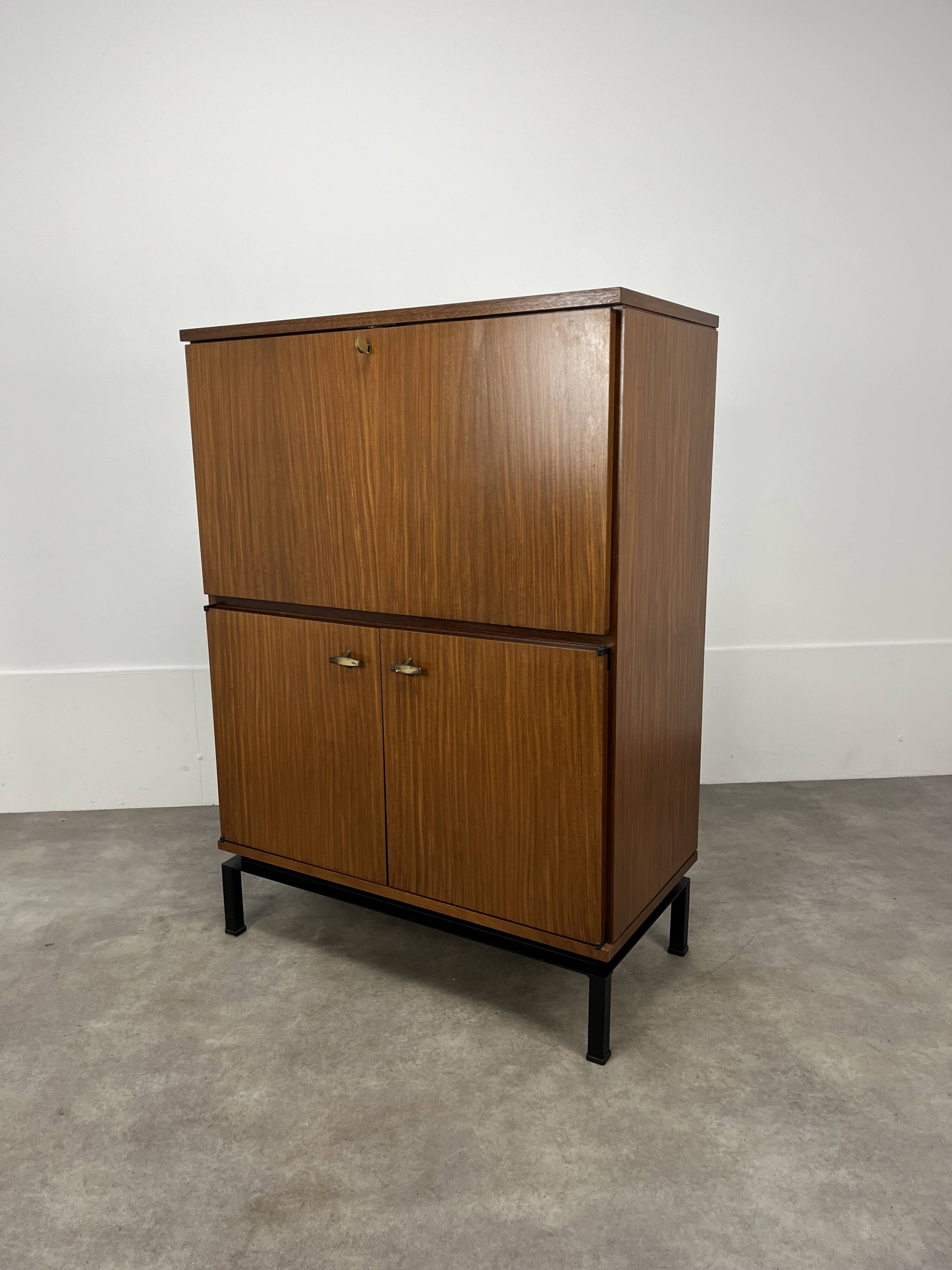 Marcel Gascoin secretary desk, reconstruction style, 1950s, for Alveole