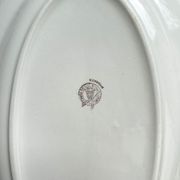 Plat oval vintage en faïence fleurie moulin des loups modèle "cordoue"