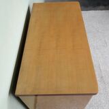 Commode en bois blond 3 tiroirs années 60
