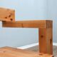 1980s Steltman Chair larch wood by Gerrit Rietveld