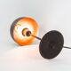 Vintage Dutch designer black mushroom lamp from the 80s