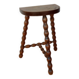 Beaded leg tripod stool