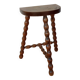 Beaded leg tripod stool