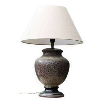 Vintage lamp, speckled ceramic base