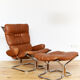 Armchair & ottoman design Harald Relling published by Langlos Fabbriker Stranda Norway