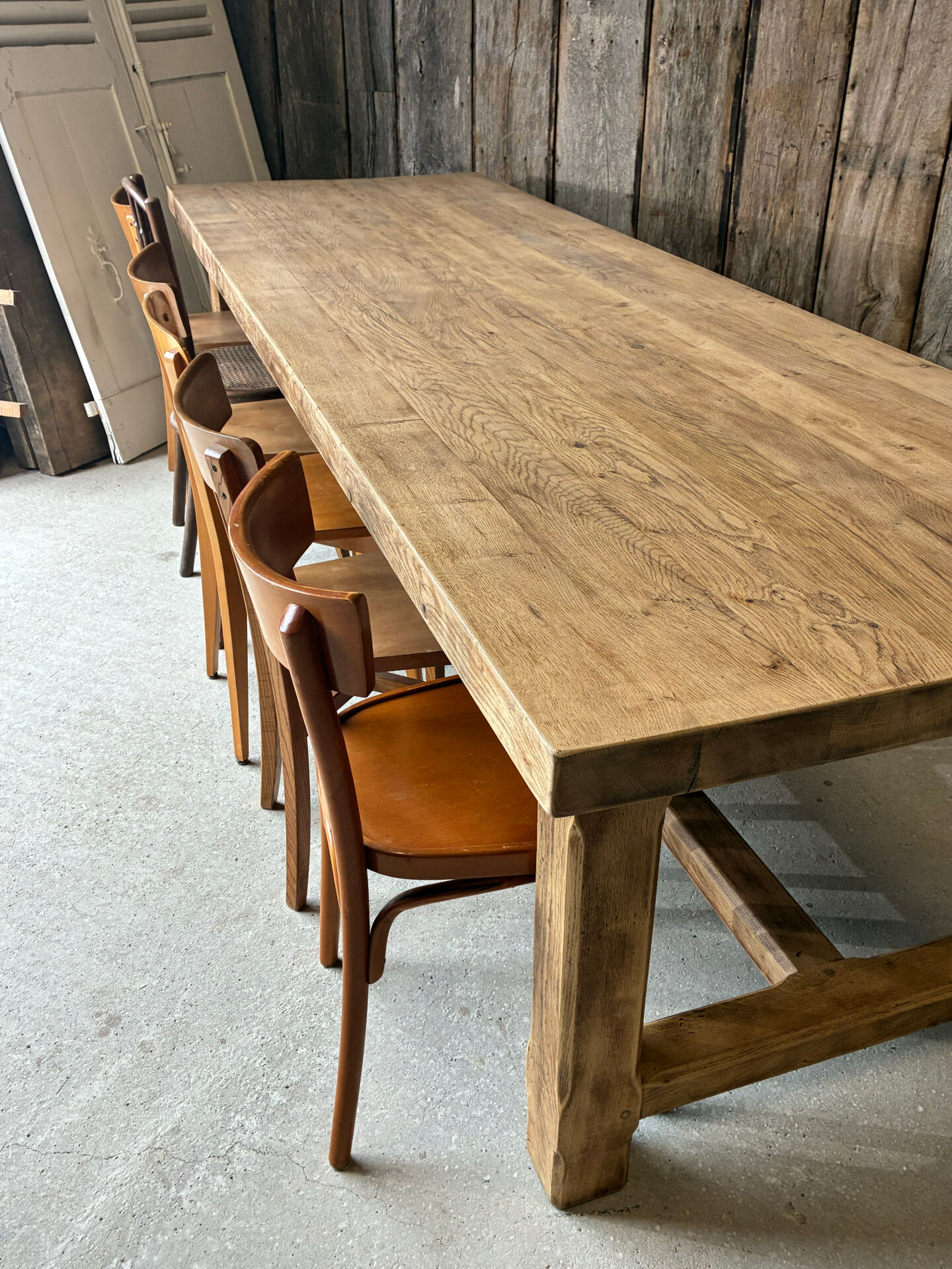 XXL farmhouse table in solid oak
