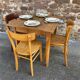 Table de café bistrot Brasserie vintage 1980