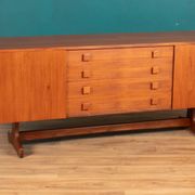 Vintage Teak Vanson Sideboard, British 1970s By Peter Haywood