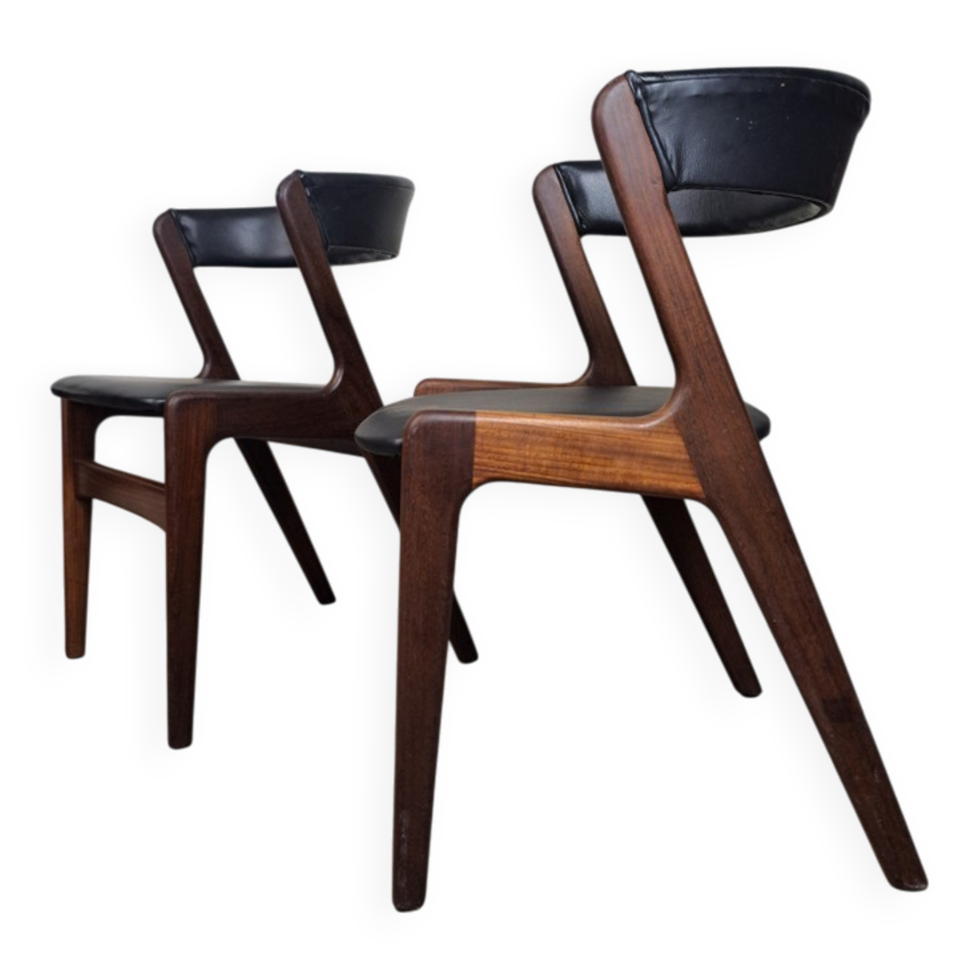 Chaise en teck C21, FIRE CHAIR conçue par KAI KRISTIANSEN