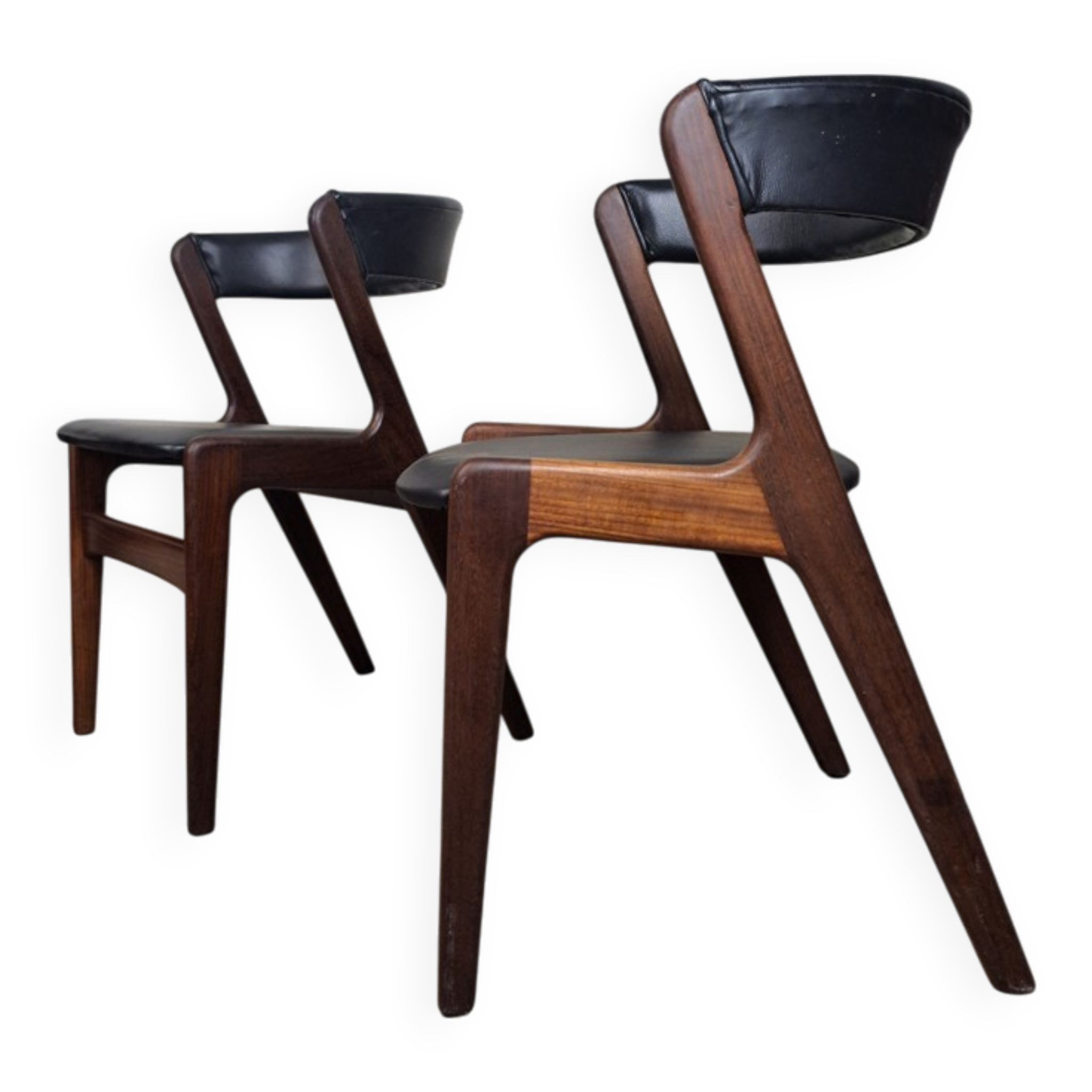 Chaise en teck C21, FIRE CHAIR conçue par KAI KRISTIANSEN