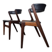 Chaise en teck C21, FIRE CHAIR conçue par KAI KRISTIANSEN