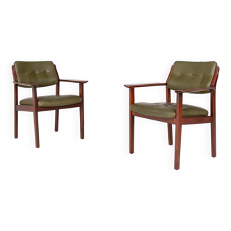 Scandinavian Modern pair of armchairs from Facit Atvidaberg, Sweden 1960’s