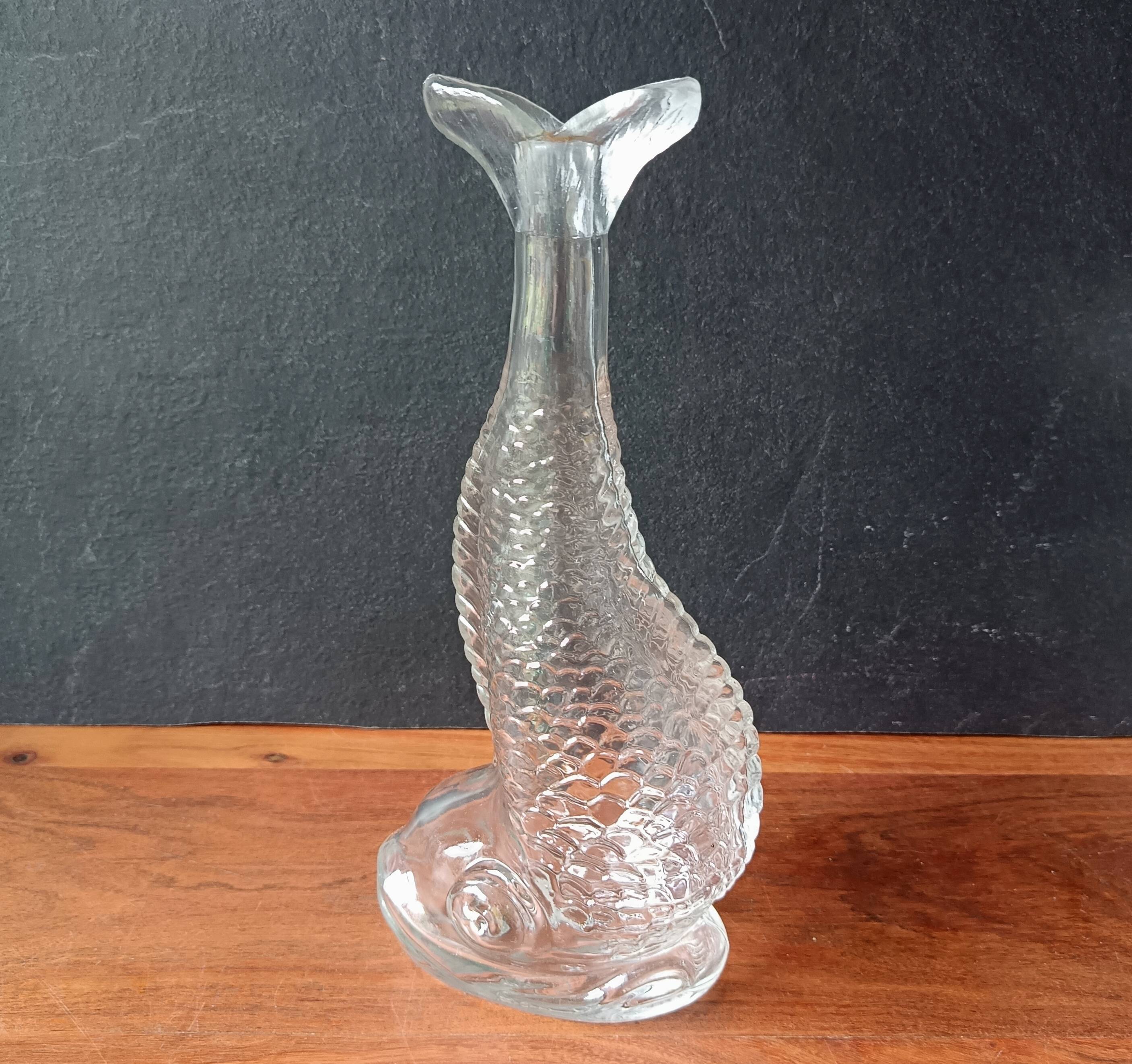 Carafe Poisson, Bouteille en forme de carpe 1970