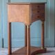 Bedside table or console in Empire style, drawer unit, end table.