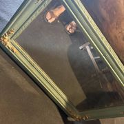 Antique trumeau with hunting scene - Oil on canvas and mirror - Panel