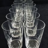 Set of 12 baccarat crystal whiskey glasses Champigny model