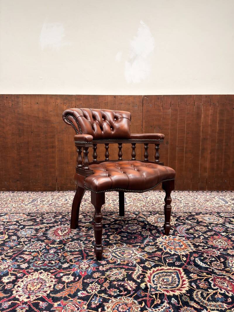 Classic English Chesterfield Chair