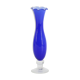 Blue glass vase