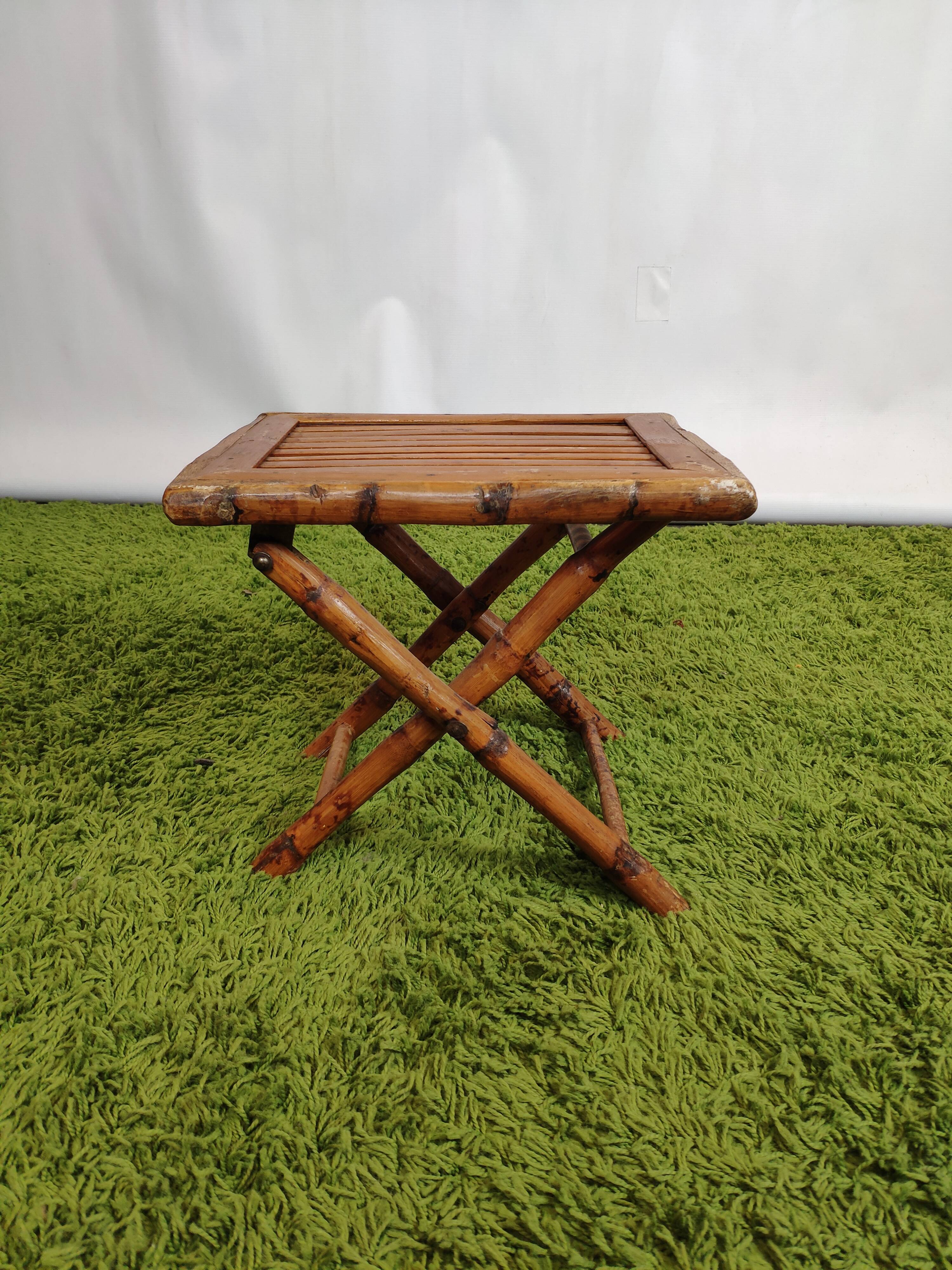 Table basse pliante bambou