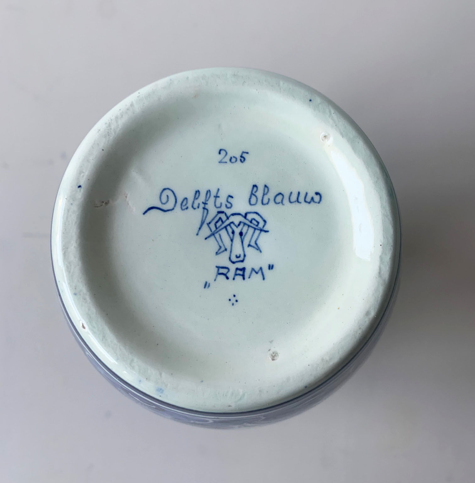 Ceramic vase Delft blauw